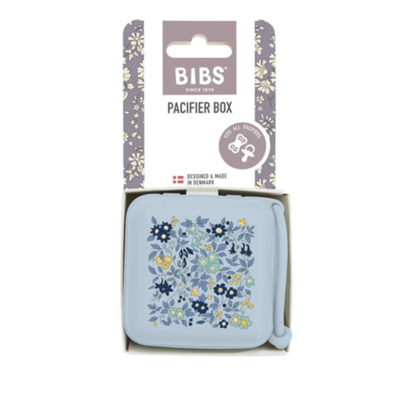 BIBS Accessories Pacifier Box - Sutteboks - Liberty - Chamomille Lawn/Baby Blue - Image 2