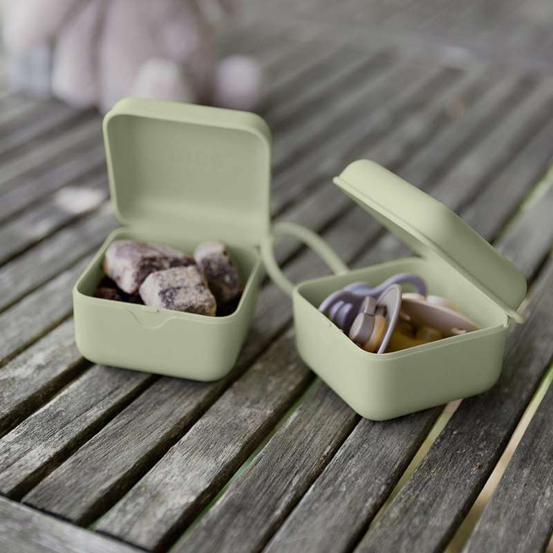 BIBS Accessories Pacifier Box - Sutteboks m. Plads til 3 Sutter - Cloud - Image 5