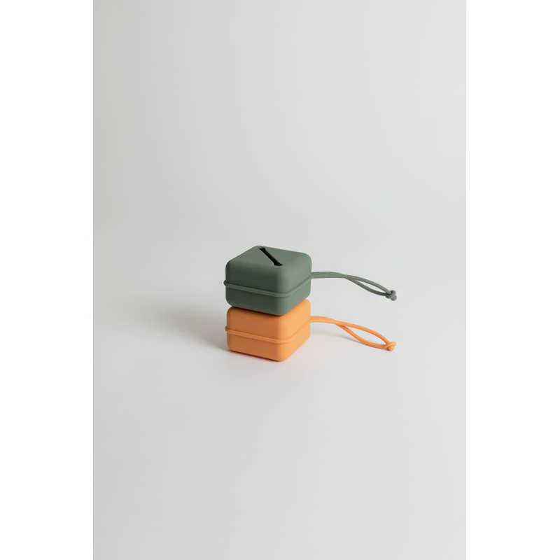 BIBS Accessories Pacifier Case - Silikone - Sutteboks m. Plads til 3 Sutter - Pine - Image 7