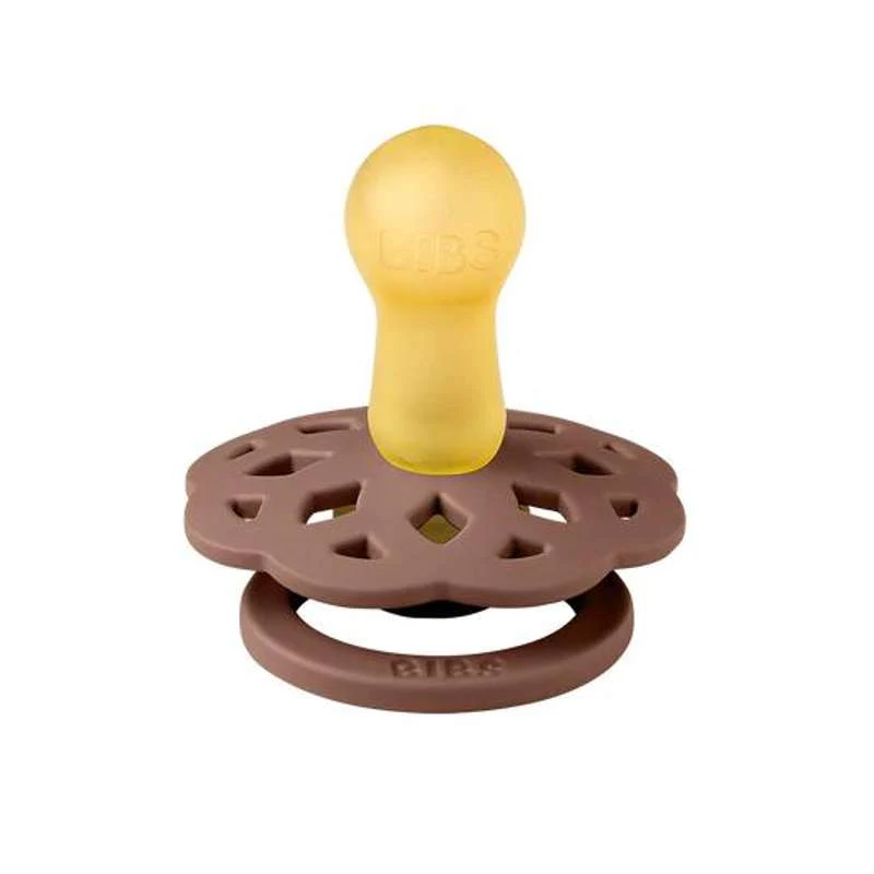 Bibs Boheme Pacifier - 2-Pack - sz. 1 - natural rubber - Woodchuck/Blush  - Image 3