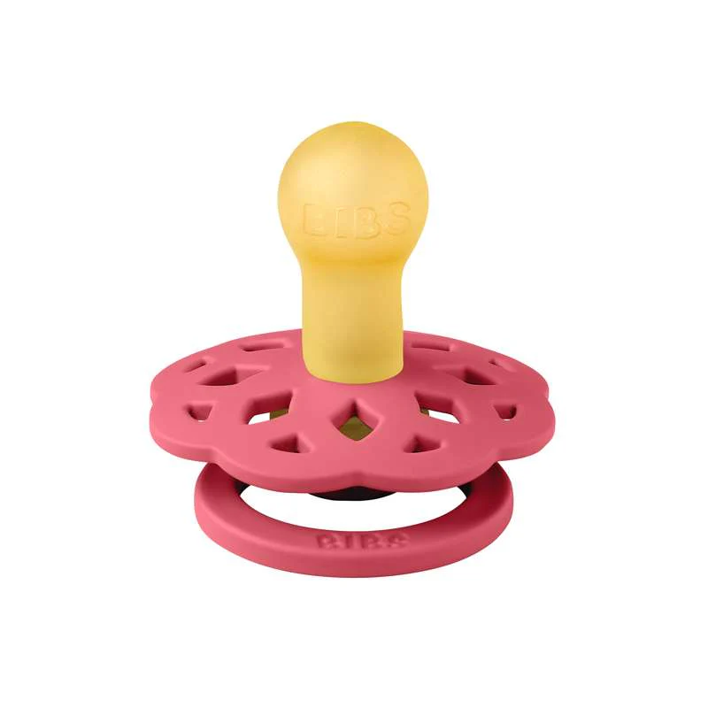 Bibs Boheme Pacifier - sz. 1 - natural rubber - Coral  - Image 2