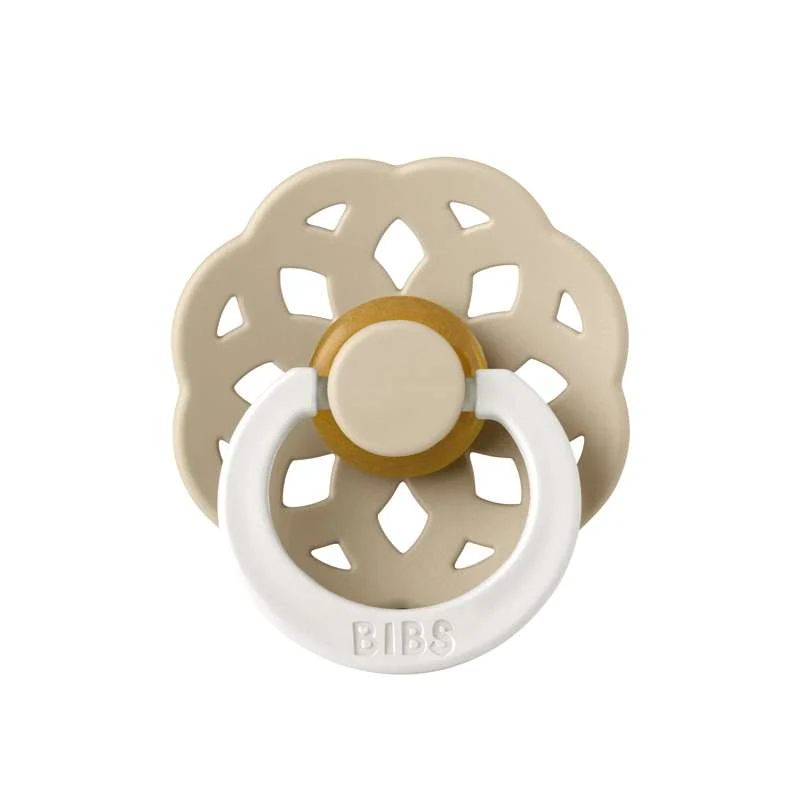 Bibs Boheme Pacifier - sz. 1 - natural rubber - GLOW - Vanilla  - Image 3