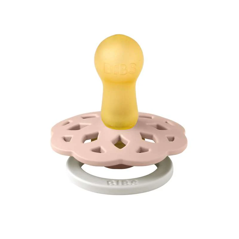 Bibs Boheme Pacifier - sz. 2 - natural rubber - GLOW - Blush  - Image 2