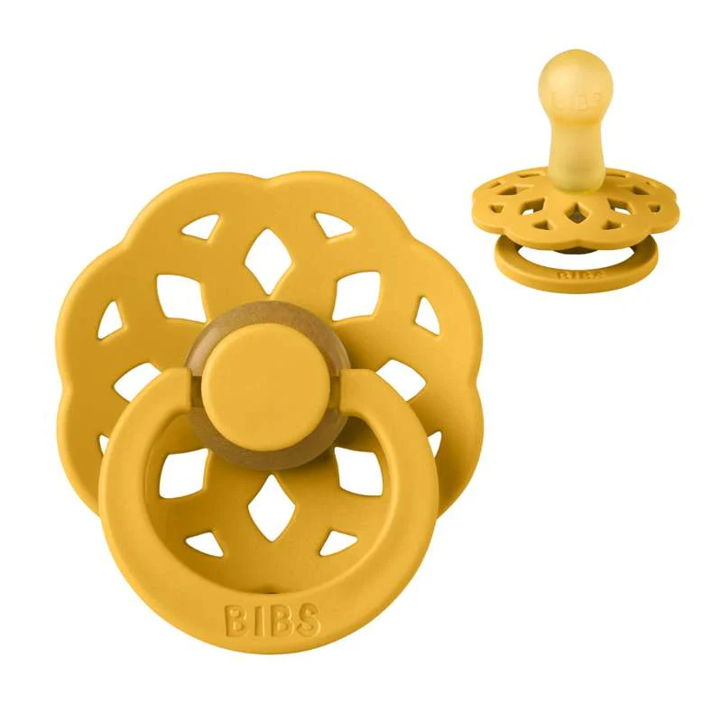 Bibs Boheme Pacifier - sz. 2 - natural rubber - Honey Bee  - Image 3