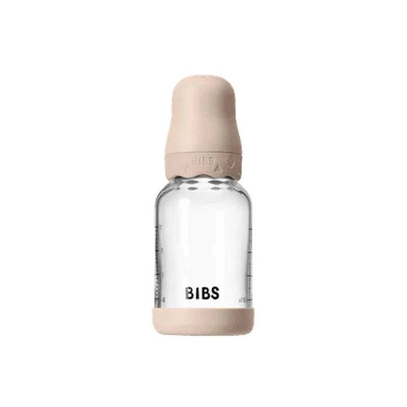 BIBS Bottle - Sutteflaskesæt - Glas - Boheme - Latex/Slow Flow/Rund - 120 ml. - Blush - Image 3