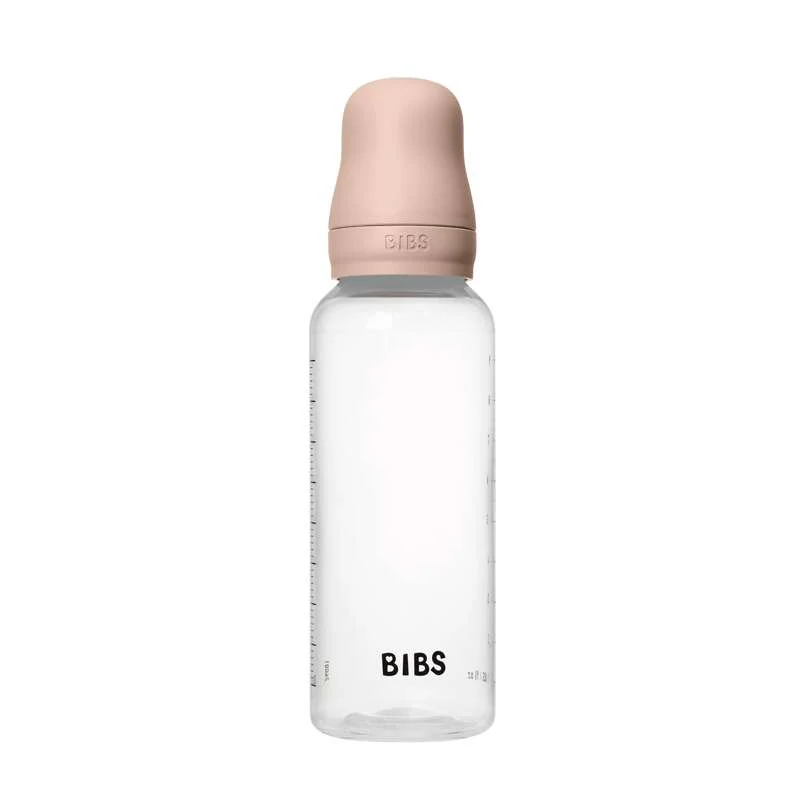 BIBS Bottle - Baby Bottle Set - Plastic - Latex/Medium Flow/Round - 270 ml. - Blush  - Image 4