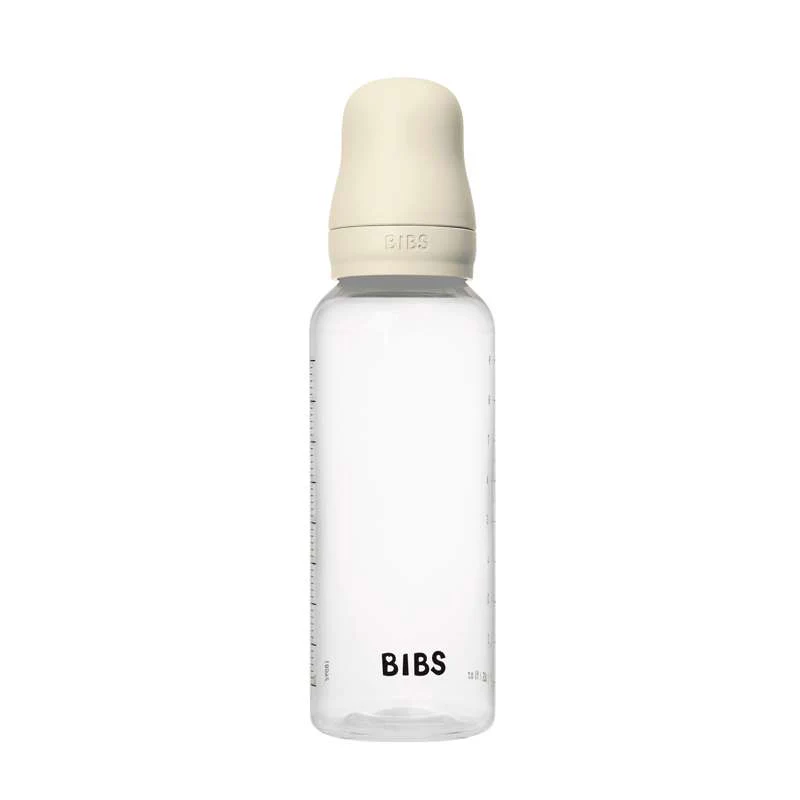 BIBS Bottle - Sutteflaskesæt - Plastik - Silikone/Medium Flow/Rund - 270 ml. - Ivory - Image 4