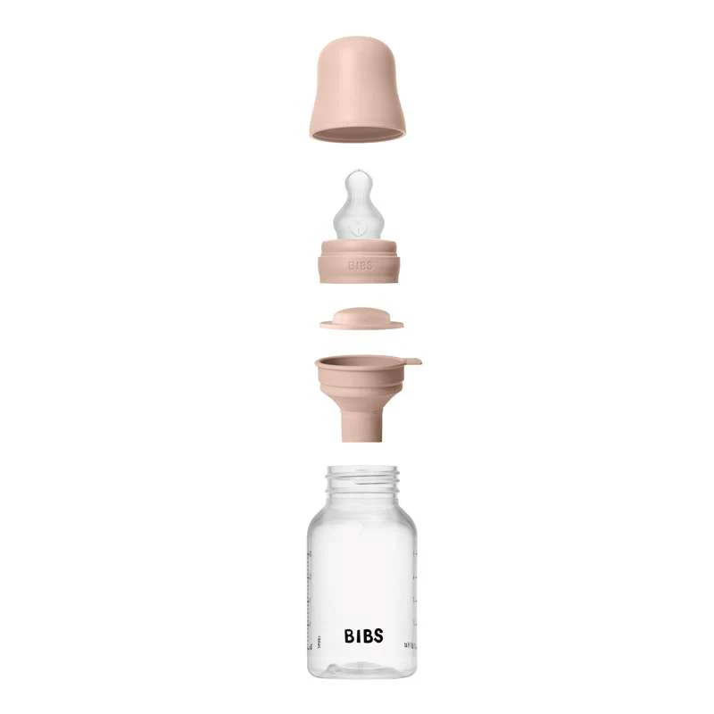 BIBS Bottle - Sutteflaskesæt - Plastik - Silikone/Slow Flow/Rund - 150 ml. - Blush - Image 2