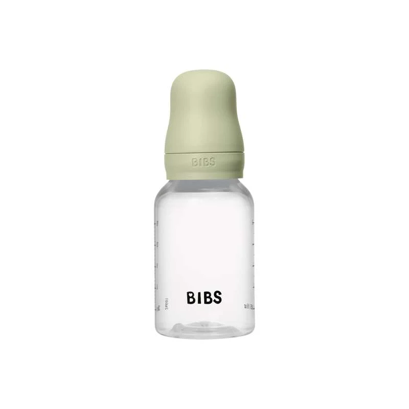 BIBS Bottle - Sutteflaskesæt - Plastik - Silikone/Slow Flow/Rund - 150 ml. - Sage - Image 5