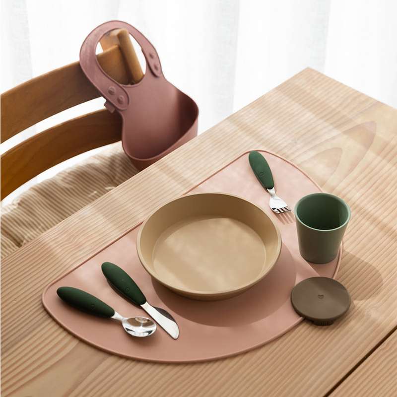 BIBS Dinner Bestiksæt m. 3 Dele - Hunter Green - Image 3