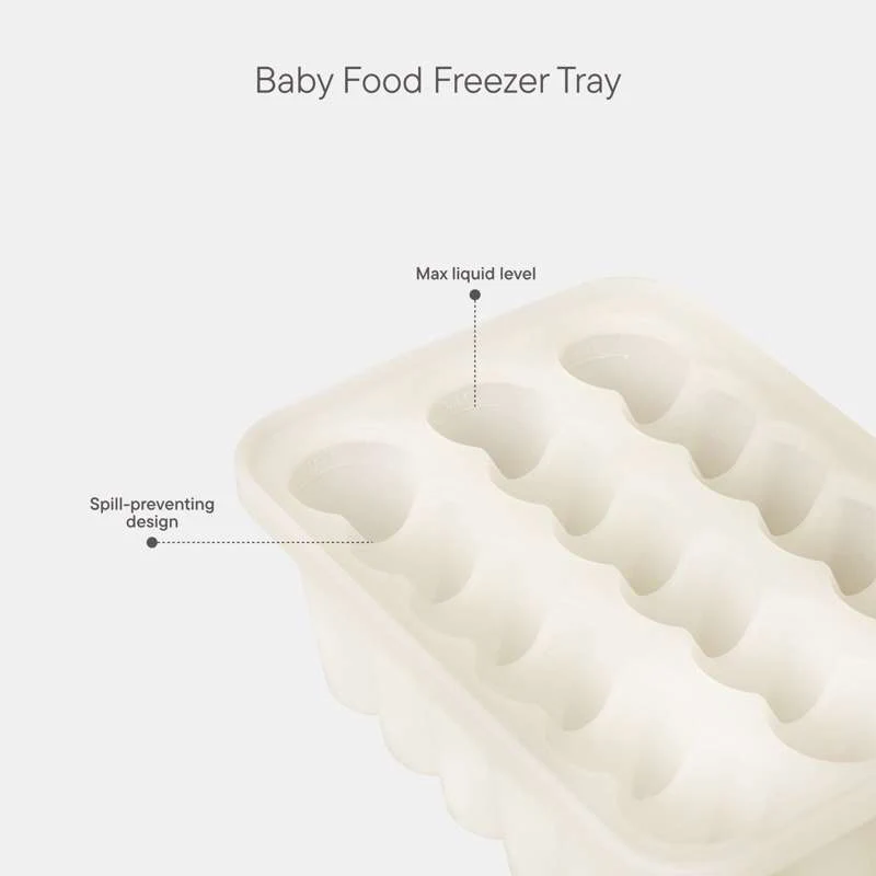 BIBS Dinner - Frysebakke til Babymad og Smagesut - Ivory - Image 4