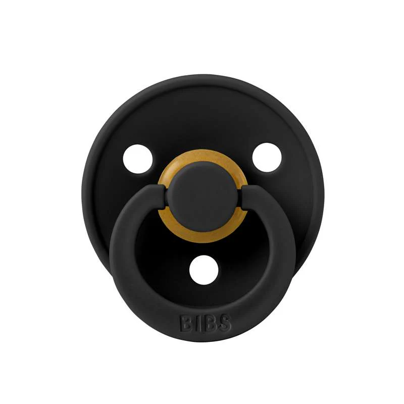 Bibs Round Colour Pacifier - 2-Pack - sz. 3 - natural rubber - Cloud/Black  - Image 5