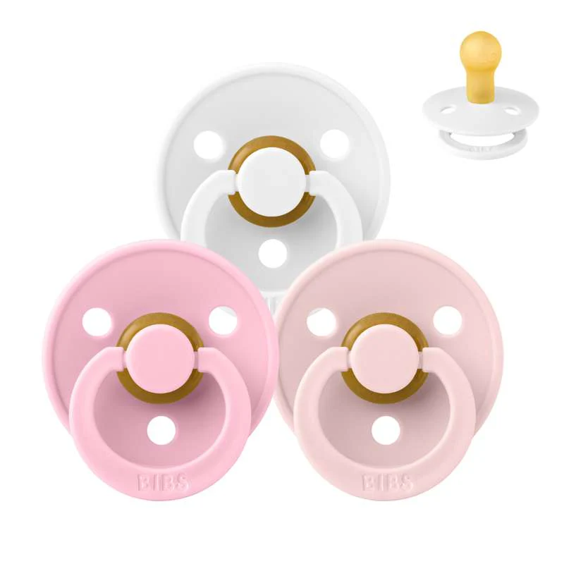 Bibs Round Colour Pacifier - Multi-pack - 3 pcs. - sz. 1 - Come on Barbie 