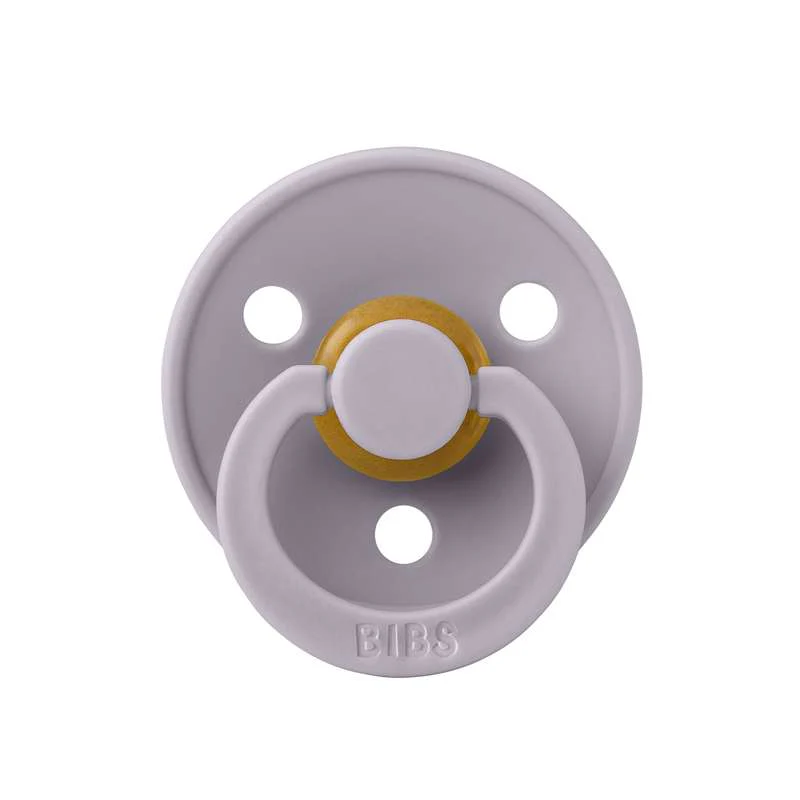 Bibs Round Colour Pacifier - sz. 1 - natural rubber - Fossil Grey  - Image 3
