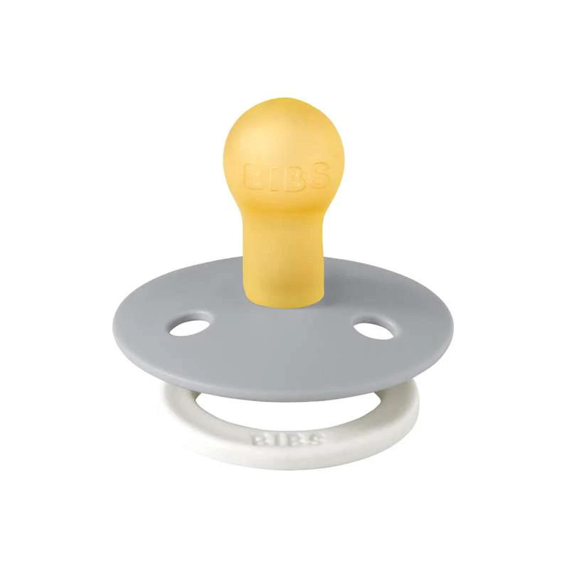 Bibs Round Colour Pacifier - sz. 1 - natural rubber - GLOW - Cloud  - Image 2