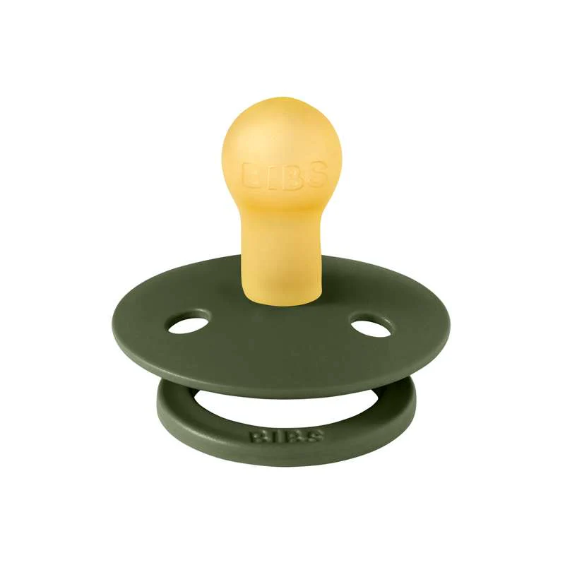 Bibs Round Colour Pacifier - sz. 1 - natural rubber - Hunter Green  - Image 2