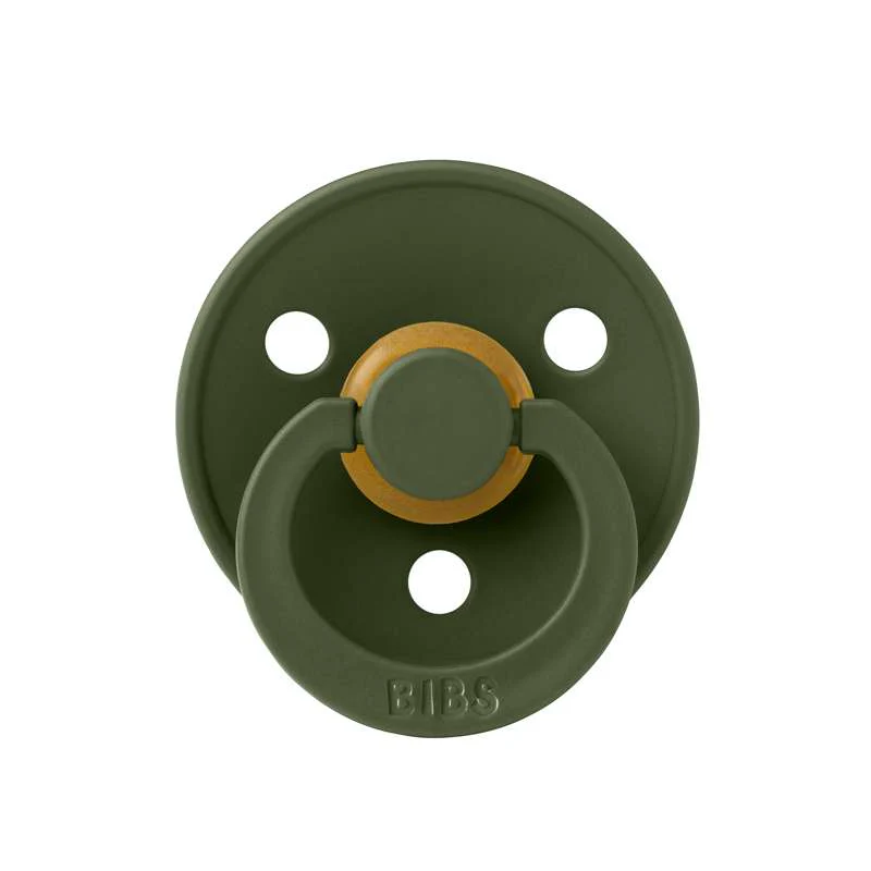 Bibs Round Colour Pacifier - sz. 1 - natural rubber - Hunter Green  - Image 3
