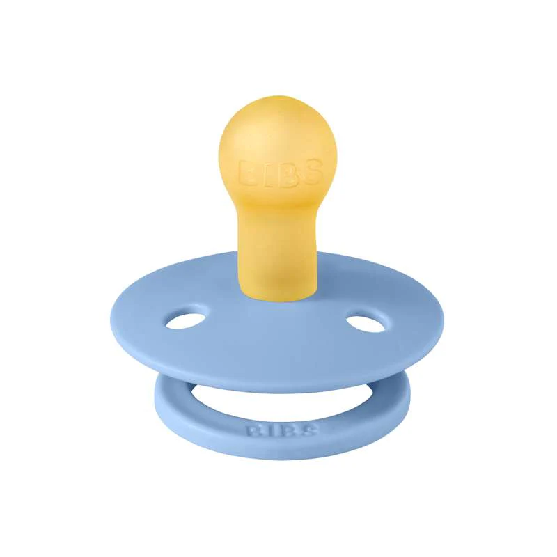 Bibs Round Colour Pacifier - sz. 1 - natural rubber - Sky Blue  - Image 2