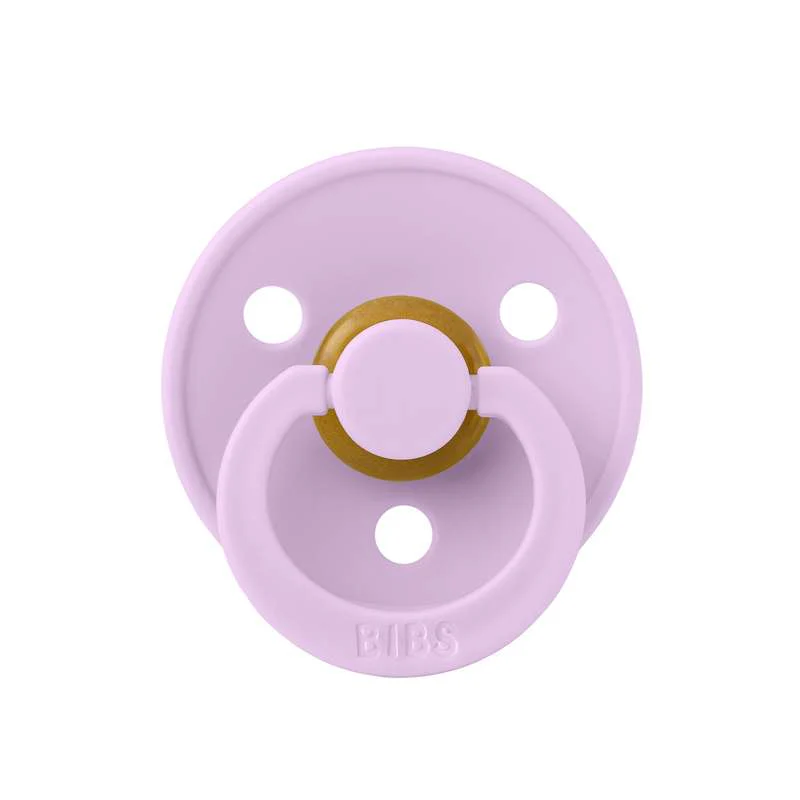 Bibs Round Colour Pacifier - sz. 1 - natural rubber - Violet Sky  - Image 3