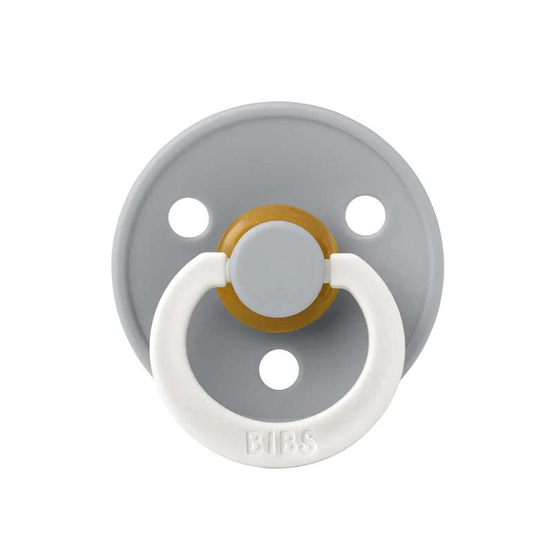 Bibs Round Colour Pacifier - sz. 2 - natural rubber - GLOW - Cloud  - Image 3