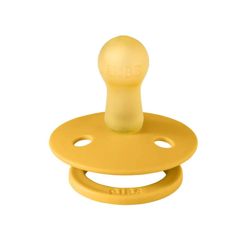 Bibs Round Colour Pacifier - sz. 2 - natural rubber - Honey Bee  - Image 2