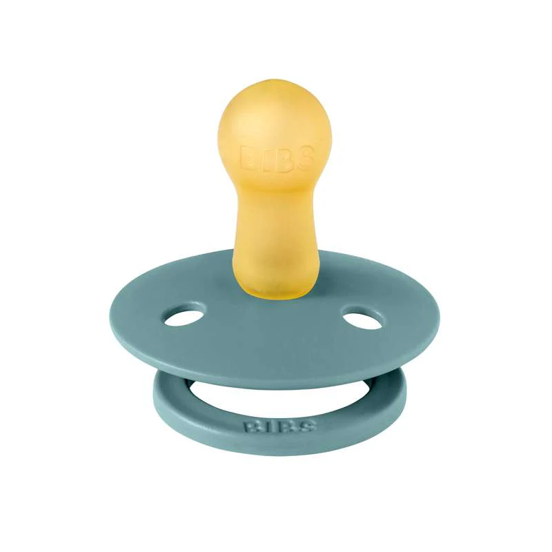 Bibs Round Colour Pacifier - sz. 2 - natural rubber - Iceland Sea  - Image 2