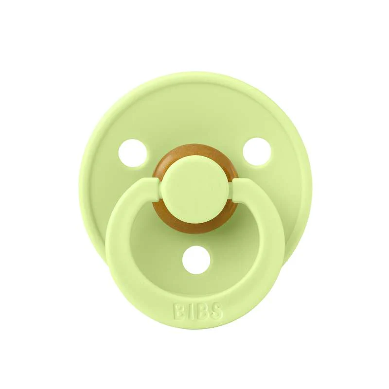 Bibs Round Colour Pacifier - sz. 2 - natural rubber - Matcha  - Image 3