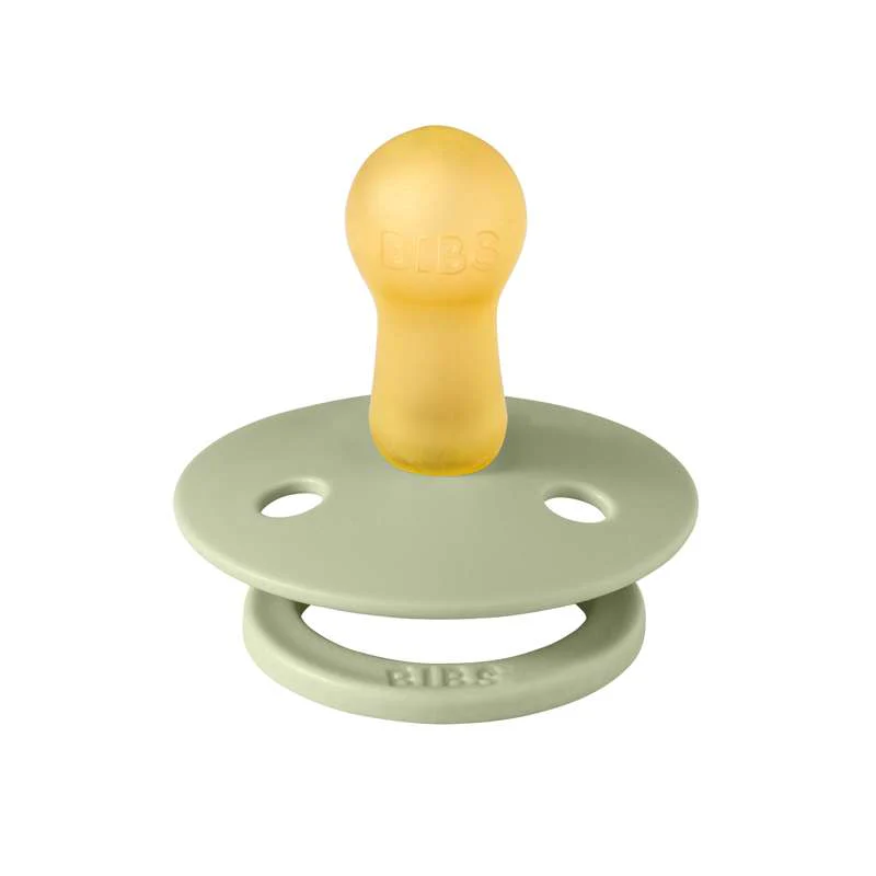 Bibs Round Colour Pacifier - sz. 2 - natural rubber - Sage  - Image 3