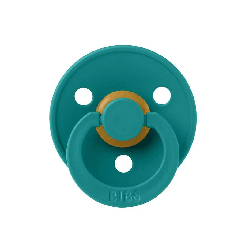 Bibs Round Colour Pacifier - sz. 2 - natural rubber - Scuba  - Image 3