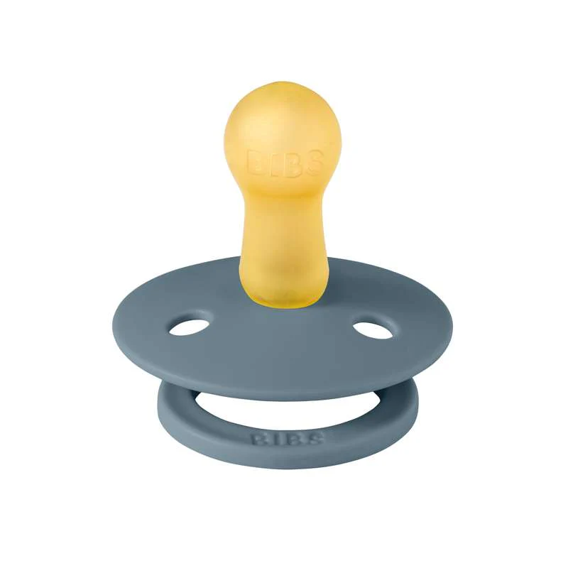 Bibs Round Colour Pacifier - sz. 2 - natural rubber - Studio - Block - Petrol/Nordic Mint  - Image 3