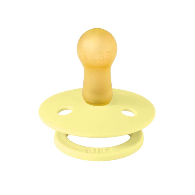 Bibs Round Colour Pacifier - sz. 2 - natural rubber - Sunshine  - Image 2
