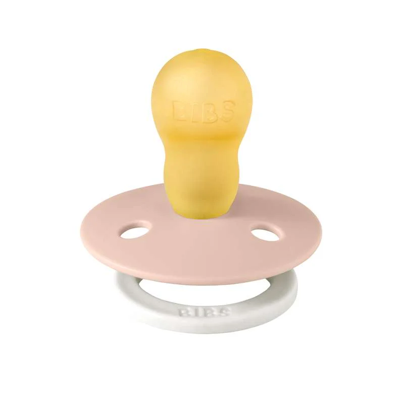 Bibs Round Colour Pacifier - sz. 3 - natural rubber - GLOW - Blush  - Image 2