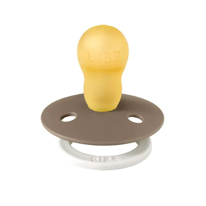Bibs Round Colour Pacifier - sz. 3 - natural rubber - GLOW - Dark Oak  - Image 2