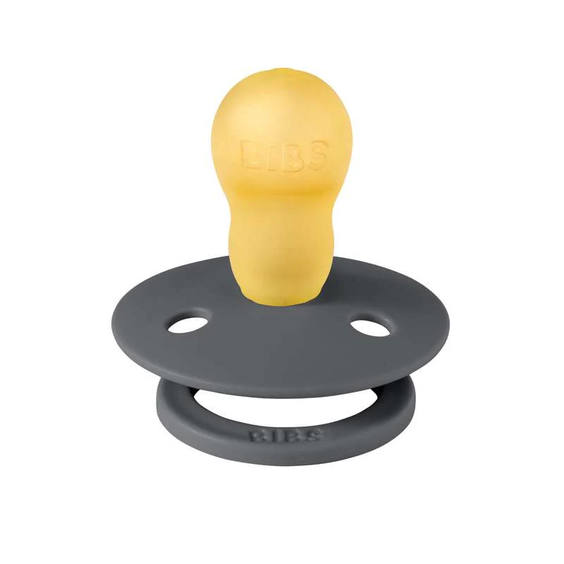 Bibs Round Colour Pacifier - sz. 3 - natural rubber - Iron  - Image 2