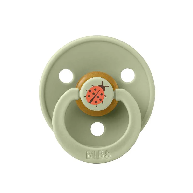 BIBS Rund Colour Sut - Str. 1 - Naturgummi - Studio - Ladybug - Sage - Image 4