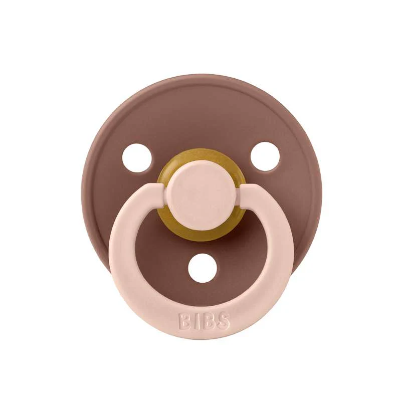 BIBS Rund Colour Sut - Str. 2 - Naturgummi - Studio - Fusion - Blush/Woodchuck Mix - Image 2
