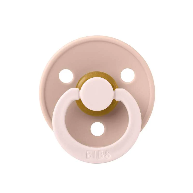 BIBS Rund Colour Sut - Str. 2 - Naturgummi - Studio - Fusion - Blush/Woodchuck Mix - Image 4