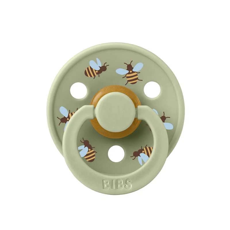 BIBS Rund Colour Sut - Str. 3 - Naturgummi - Studio - Bumblebee - Sage - Image 3