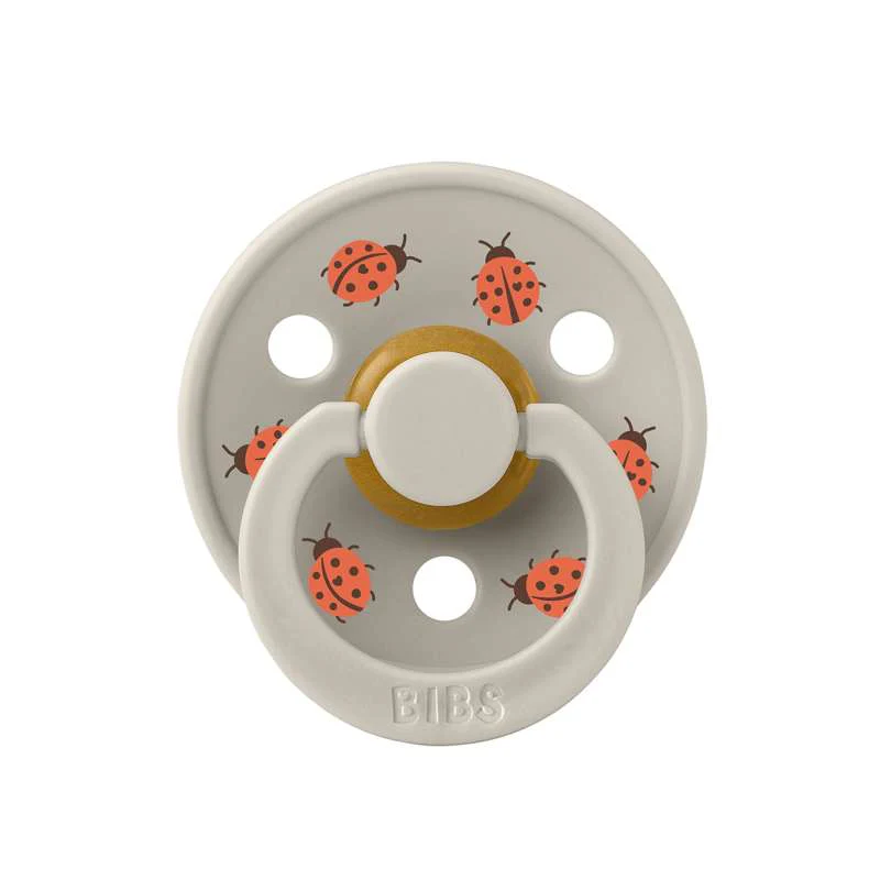 BIBS Rund Colour Sut - Str. 3 - Naturgummi - Studio - Ladybug - Sand - Image 4