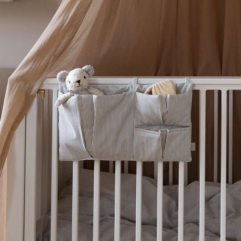 Cam Cam Copenhagen Bed pocket - OCS - Classic Stripes Blue  - Image 2
