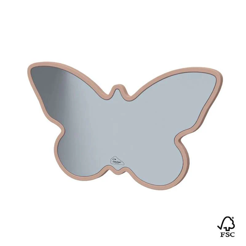 Cam Cam Copenhagen Children's mirror - Butterfly - FSC 100% - Dusty Rose 