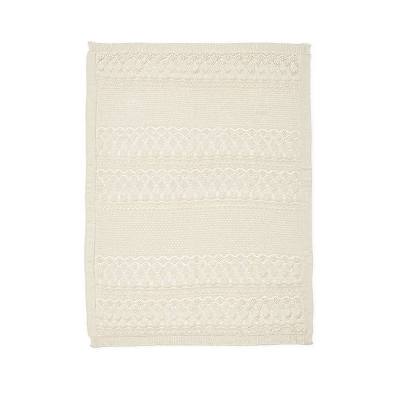 Cam Cam Copenhagen Pointelle Knit Sweater - Baby - GOTS - Off White  - Image 2