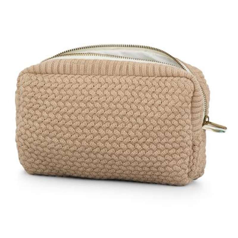Cam Cam Copenhagen Toilettaske - Strik - OCS - Latte/Classic Stripes Camel