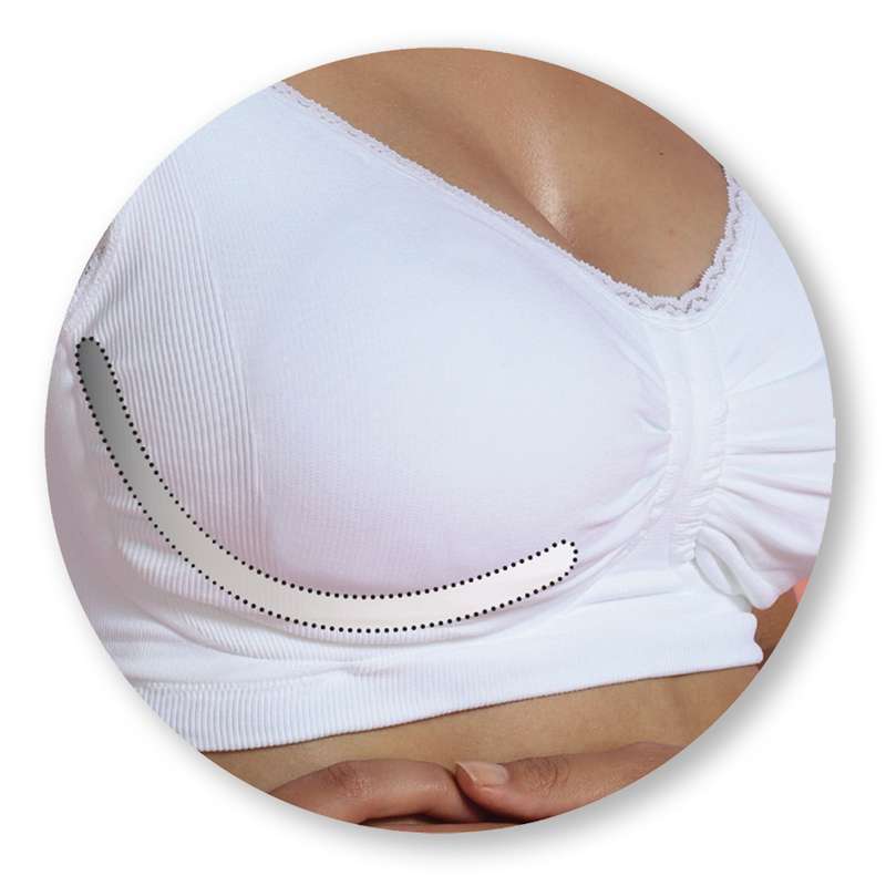 Carriwell New Mum Carri-Gel Nursing Bra Seamless - white  - Image 3