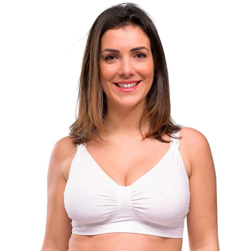 Carriwell New Mum Carri-Gel Nursing Bra Seamless - white  - Image 4