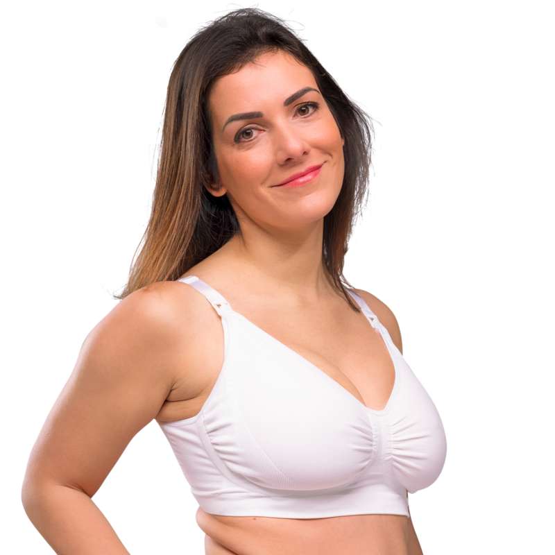 Carriwell New Mum Carri-Gel Nursing Bra Seamless - white  - Image 6