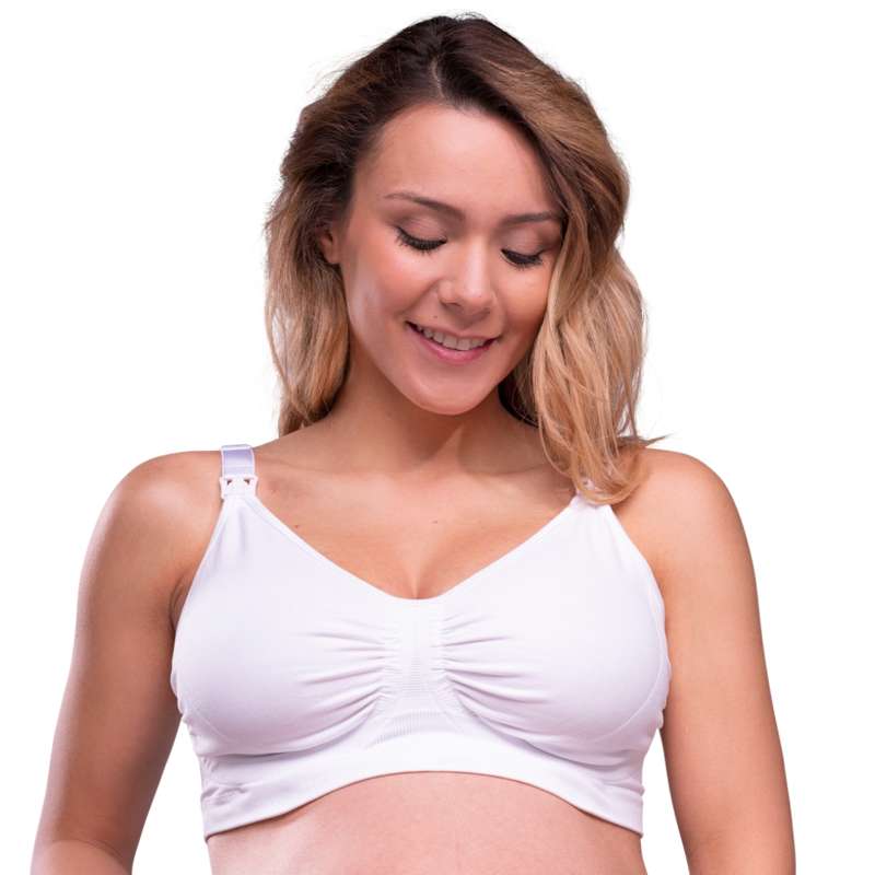 Carriwell New Mum Carri-Gel Nursing Bra Seamless - white  - Image 7