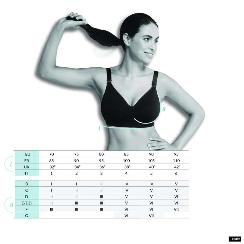 Carriwell New Mum Nursing Bra Lace Drop Cup - black  - Image 2