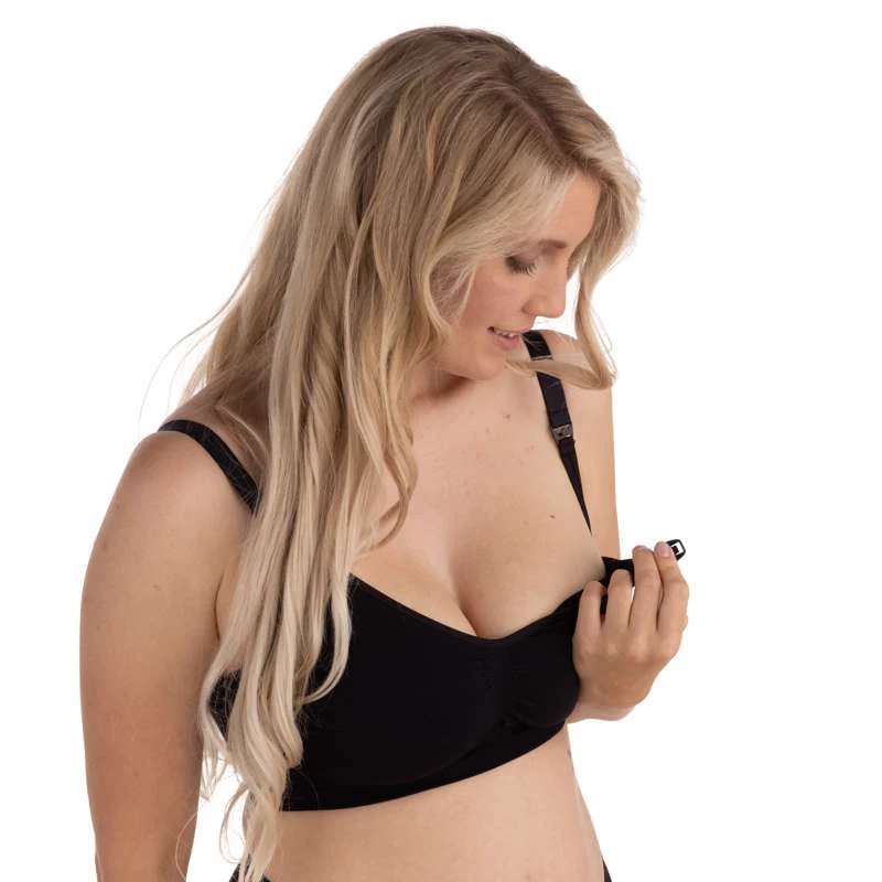 Carriwell New Mum Nursing Bra seamless - black 