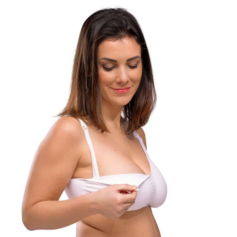 Carriwell New Mum Nursing Bra Seamless - white  - Image 11